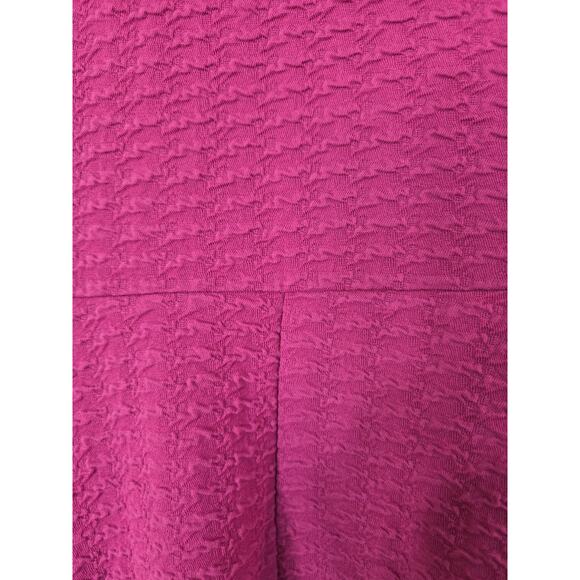Papermoon Stitch Fix Sleeveless Fit Flare Textured Pink Cutout Mini Dress Large - Picture 11 of 12